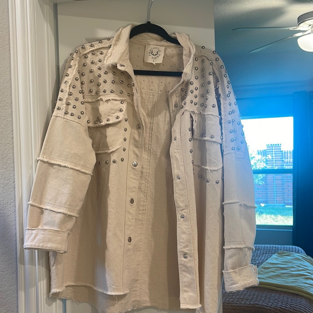 Medium Beaded Shacket